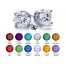 14kt Gold Plated Studs earring Made with Swarovski Elements Choose from 12 Colors Tax & Shipping Inculded